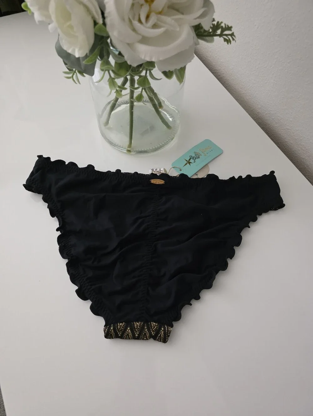 LULI FAMA🥂 Buzzing Cross Halter Top & Bottom SIZE XL